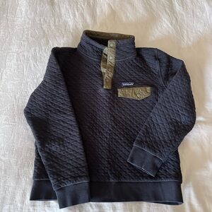 Patagonia button Quilted Sweater - Black